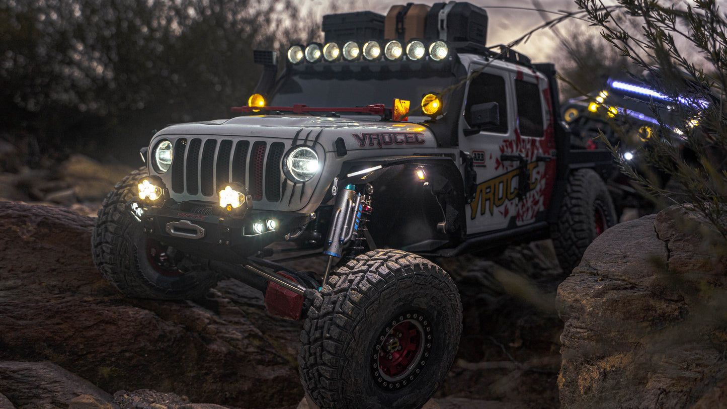 LED Stubby Winch Front Bumper